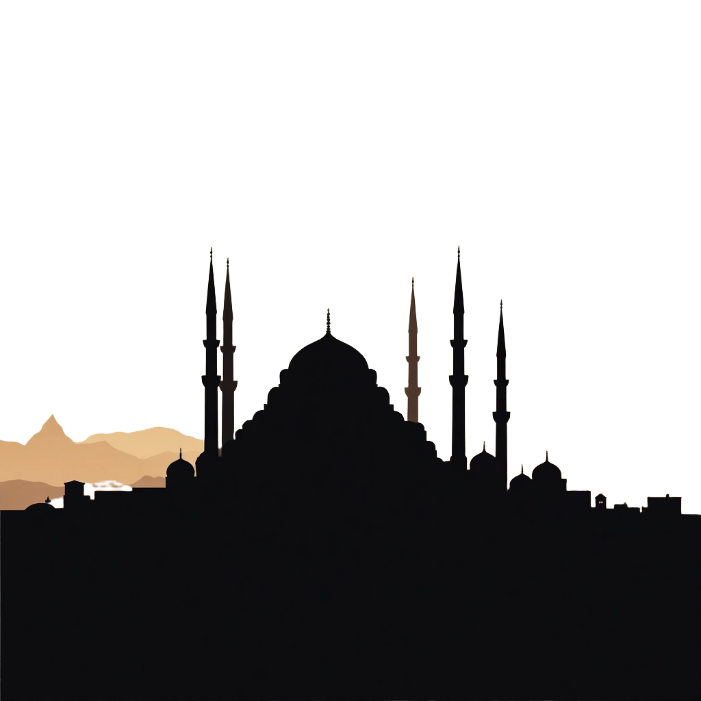 Silhouette of a Mosque